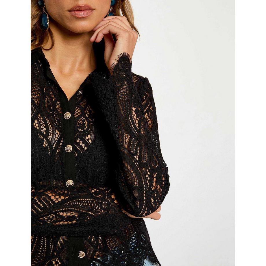 MORGAN Chemise Manches Longues Dentelle  