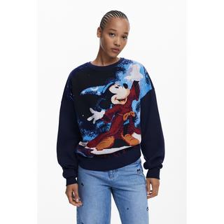 Desigual Jacquard Sweatshirt Mickey Mouse Motiv  