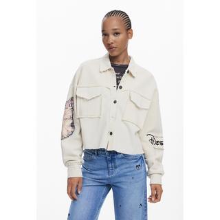 Desigual Felpa corta Trucker Mickey Mouse Stampa  