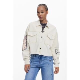 Desigual Felpa corta Trucker Mickey Mouse Stampa  