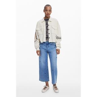 Desigual Felpa corta Trucker Mickey Mouse Stampa  