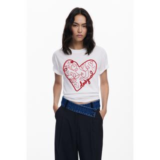 Desigual T-Shirt mit gesticktem Kordel-Detail  
