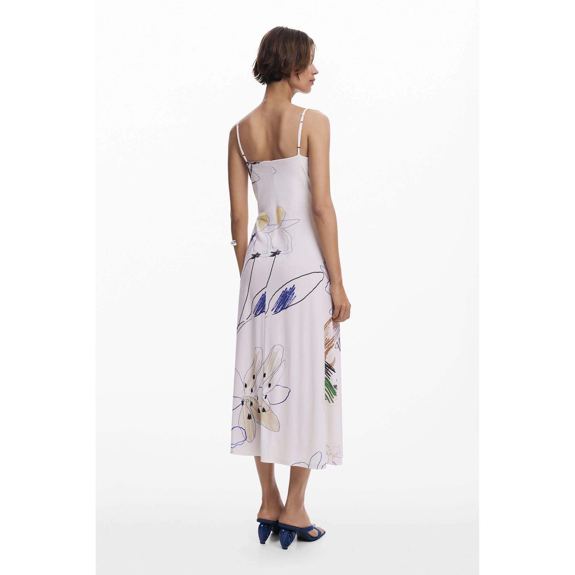 Desigual Robe 2-en-1 Manches Longues Fleurie  