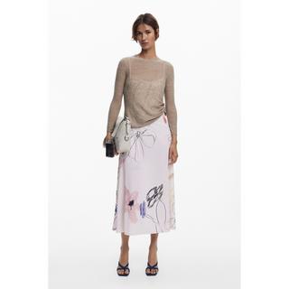 Desigual Robe 2-en-1 Manches Longues Fleurie  