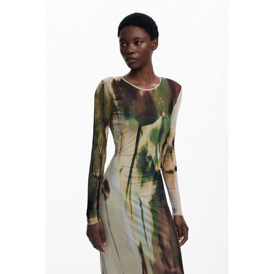 Desigual Langarm Maxikleid  