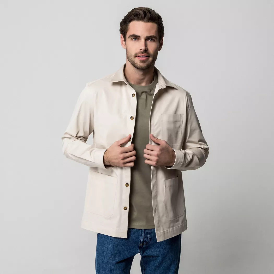 Manor Man - Overshirt, für Herren, Sand, Größe XXL