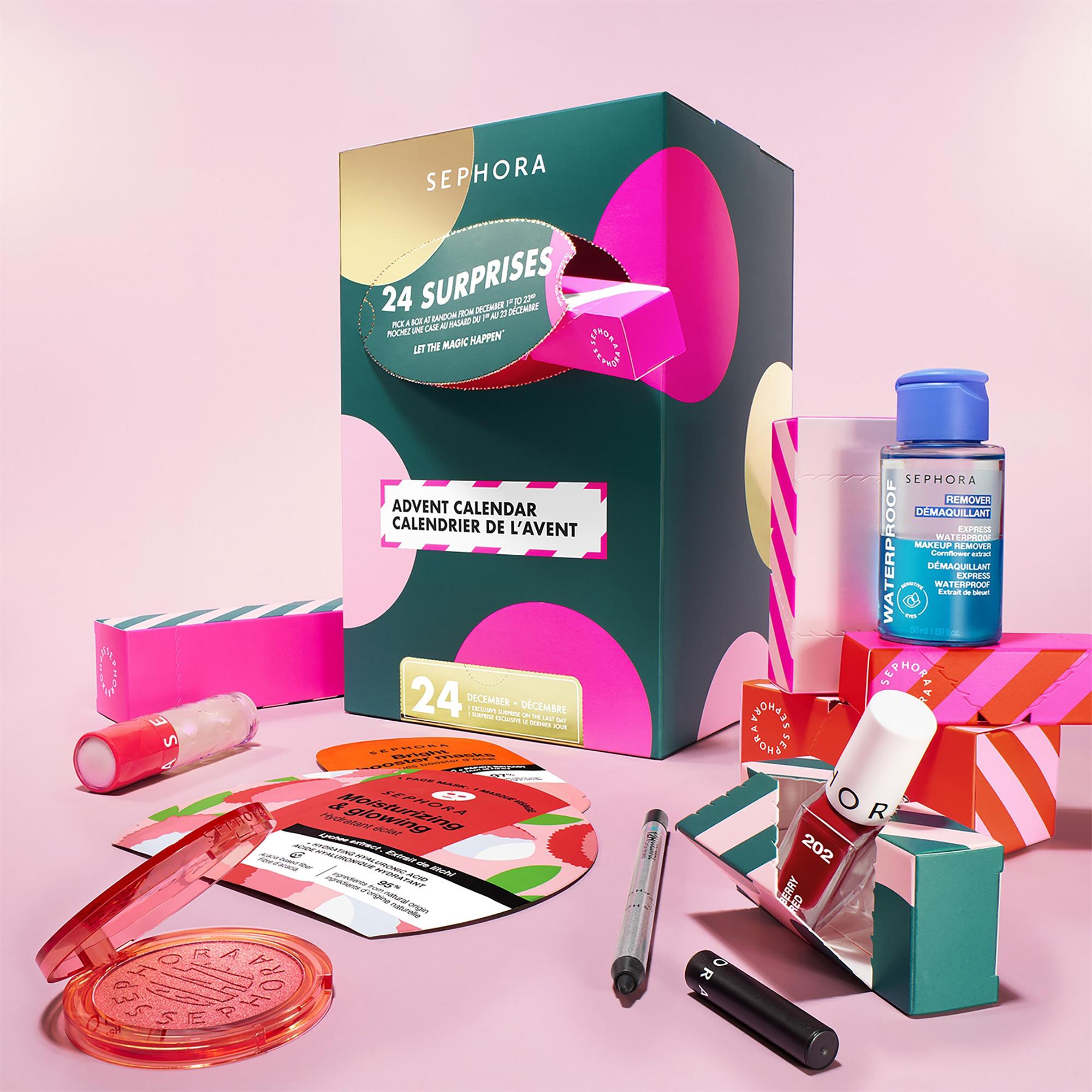 SEPHORA  Calendario dell’Avvento: 24 sorprese make-up, trattamenti, bagno e accessori 