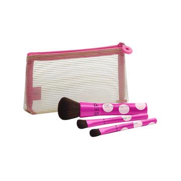 Kit de 3 mini pinceaux à emporter - 1 Foundationpinsel + 2 Augenpinsel