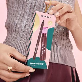 SEPHORA  MEILLEUR COMBO LEVRES - DEEP NUDE - Duo crayon et encre à lèvres 