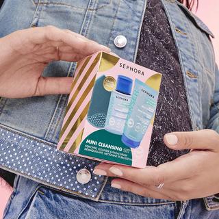 SEPHORA  MINI KIT DE NETTOYAGE VISAGE  - Coffret soin nettoyants visage + 1 accessoire 