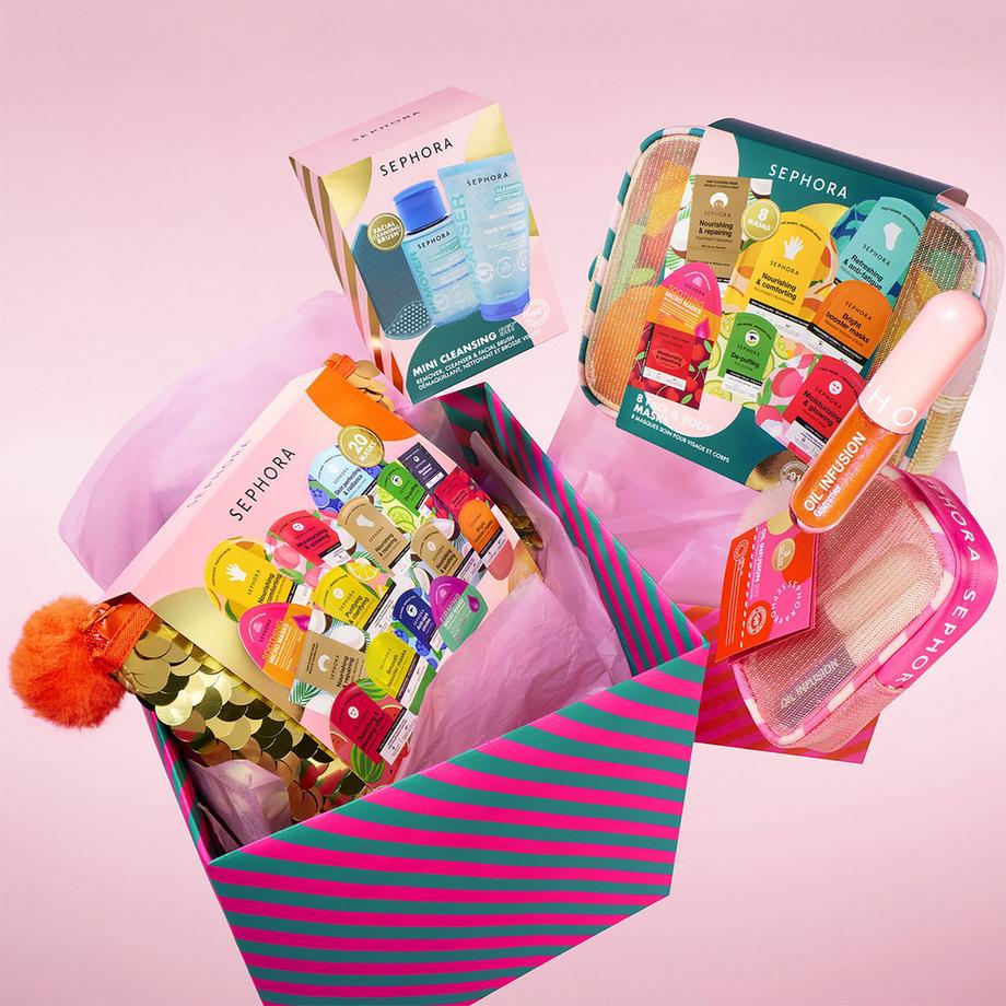 SEPHORA  MINI KIT DE NETTOYAGE VISAGE  - Coffret soin nettoyants visage + 1 accessoire 