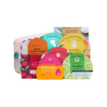 8 MASQUES SOIN POUR VISAGE ET CORPS - Coffret de 8 masques soin pour le visage e