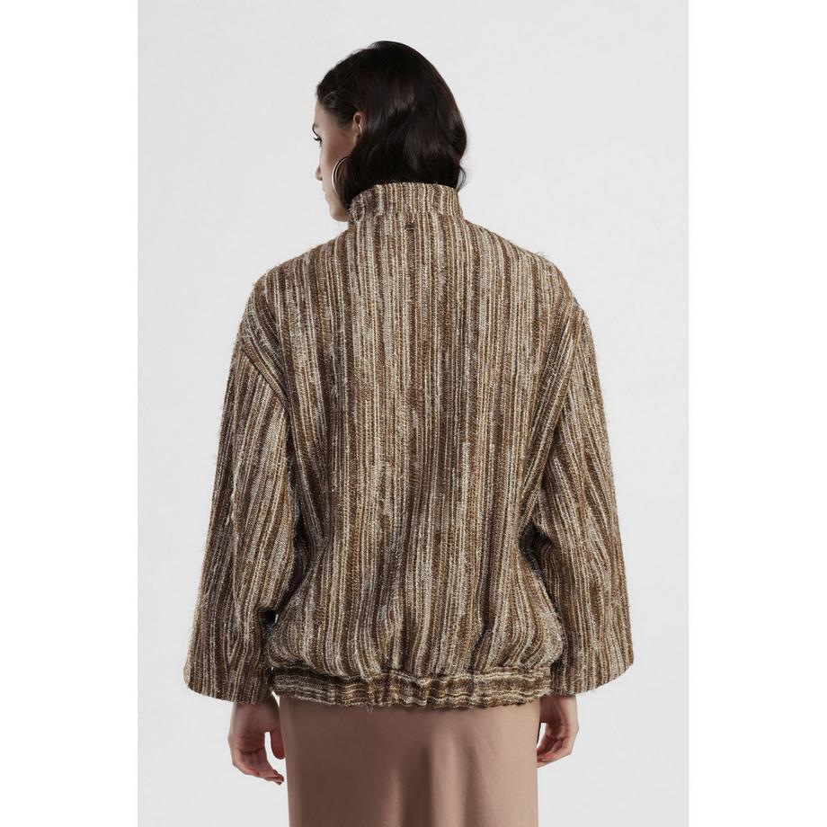 DIXIE Gestreifte Blouson Jacke  