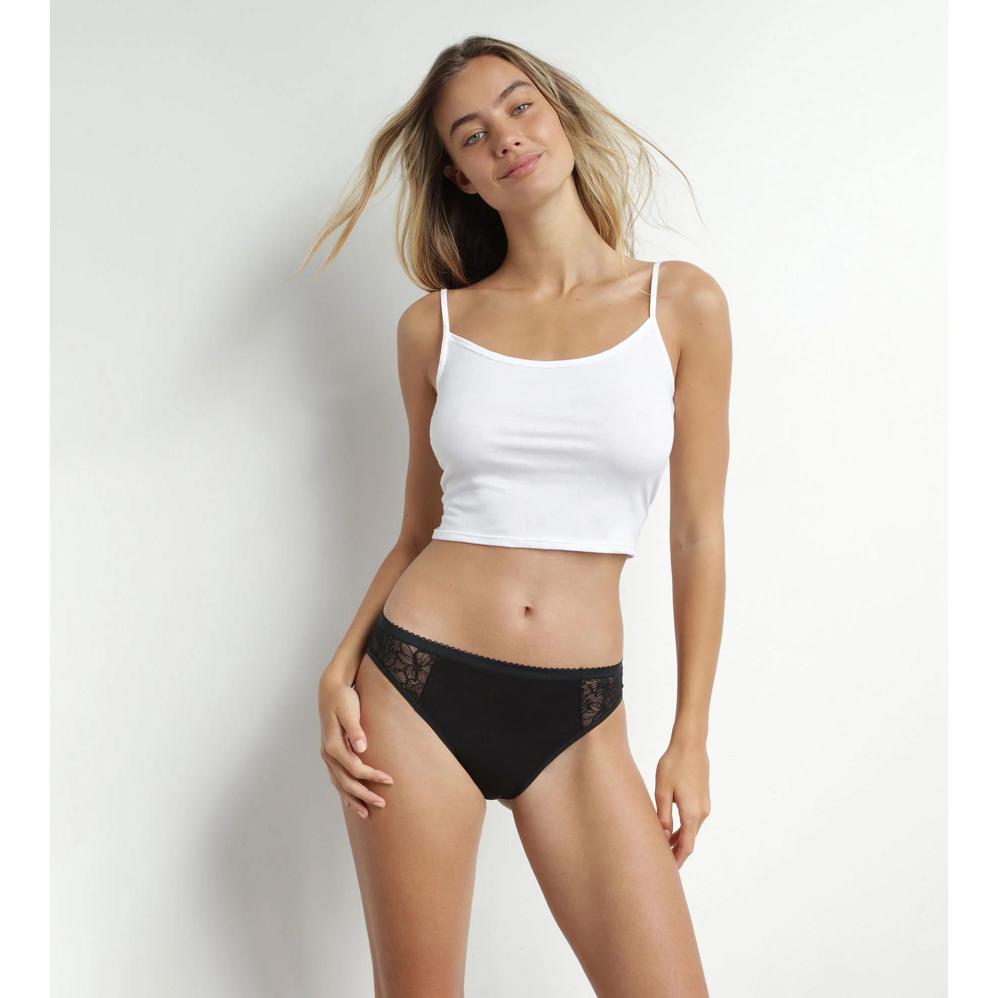 DIM Slip Mestruale Cotone Biologico Dettaglio Mesh  