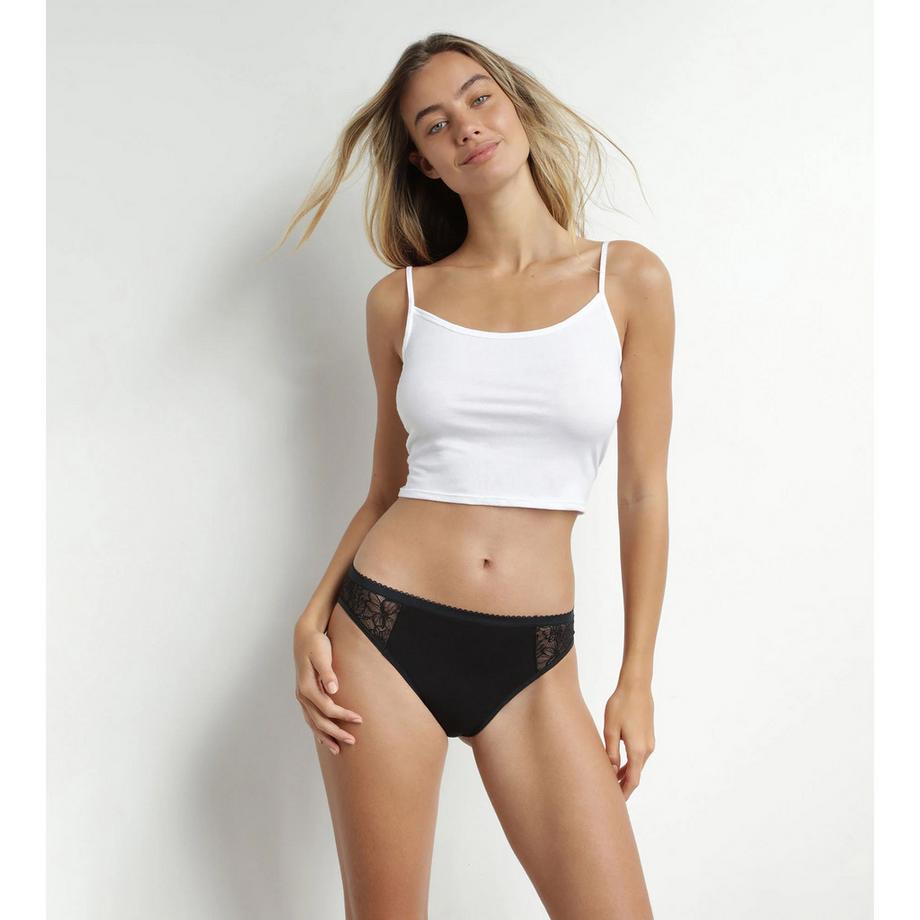 DIM Periodenslip Bio-Baumwolle Mesh Detail  