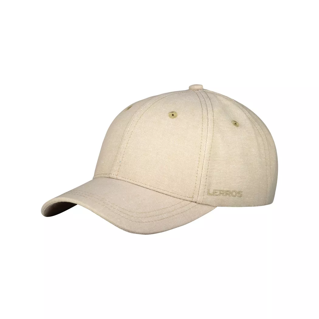 Baseball Cap LERROS "LERROS-Basecap aus Baumwolle und Leinen", Herren, Gr. Normalgrößen, soft stone, 55% Leinen, 45% Baumwolle, Caps