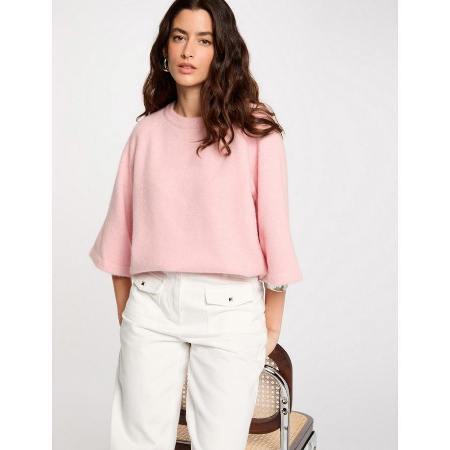 MORGAN Oversize Scollo a Barca Maniche a Pipistrello Maglione  