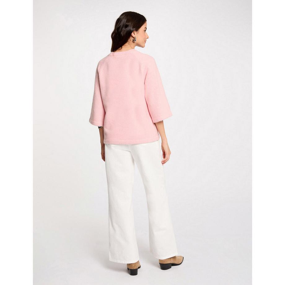 MORGAN Oversize Scollo a Barca Maniche a Pipistrello Maglione  