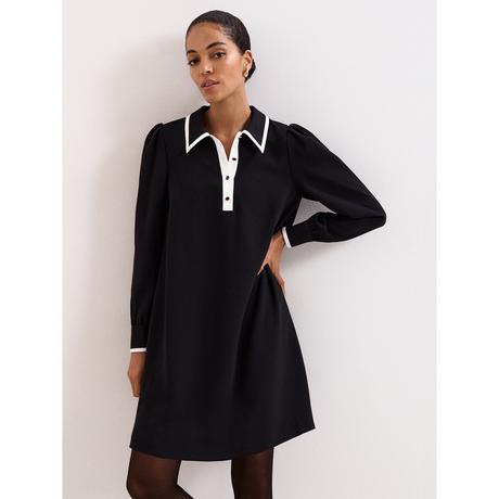 Phase Eight Vestito Gina con Colletto a Contrasto  