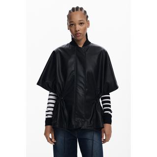 Desigual Poncho Effet Cuir  