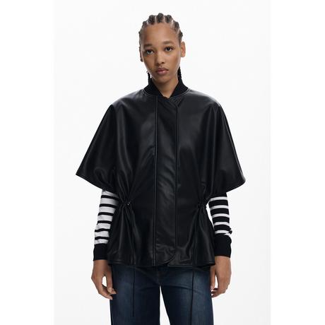 Desigual Poncho Effet Cuir  