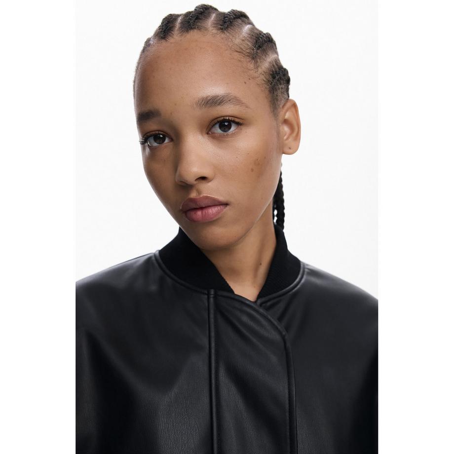 Desigual Poncho Effet Cuir  