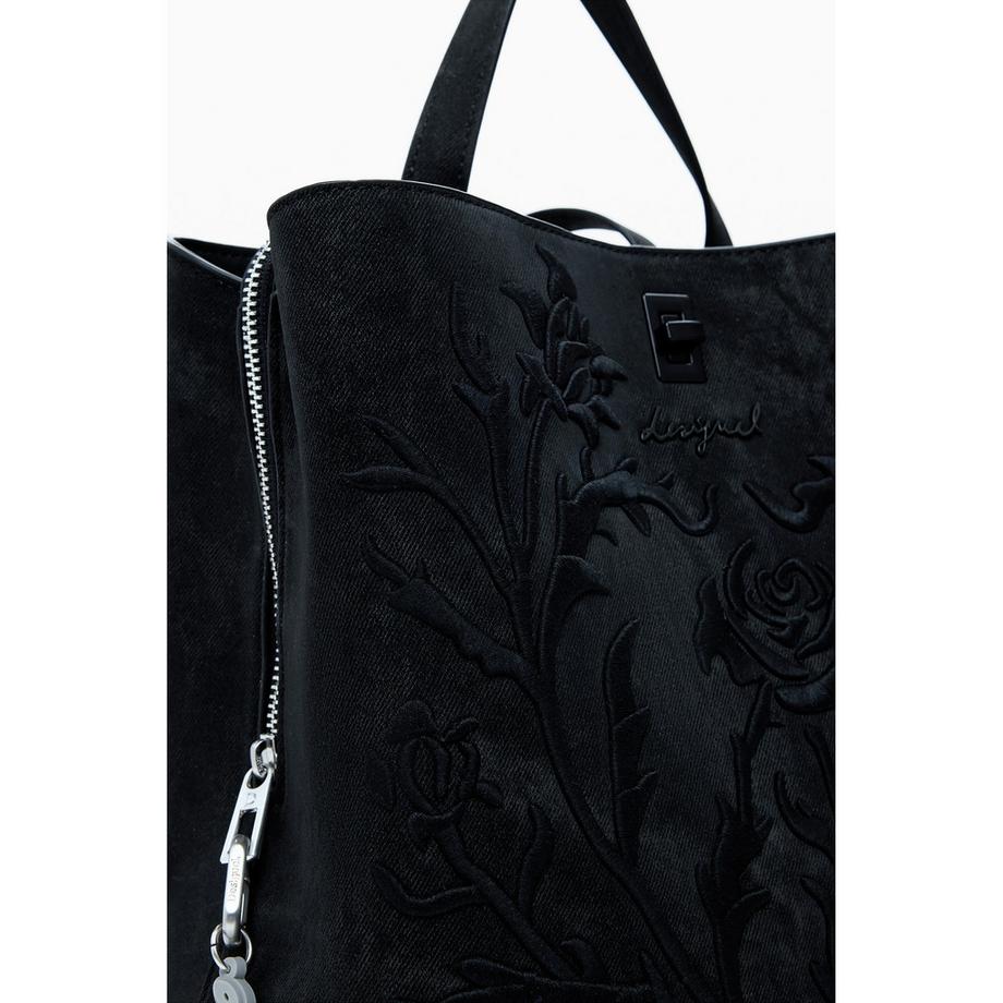 Desigual Rucksack mit Blumenprägung  