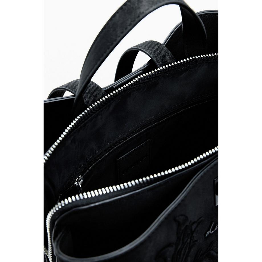 Desigual Rucksack mit Blumenprägung  