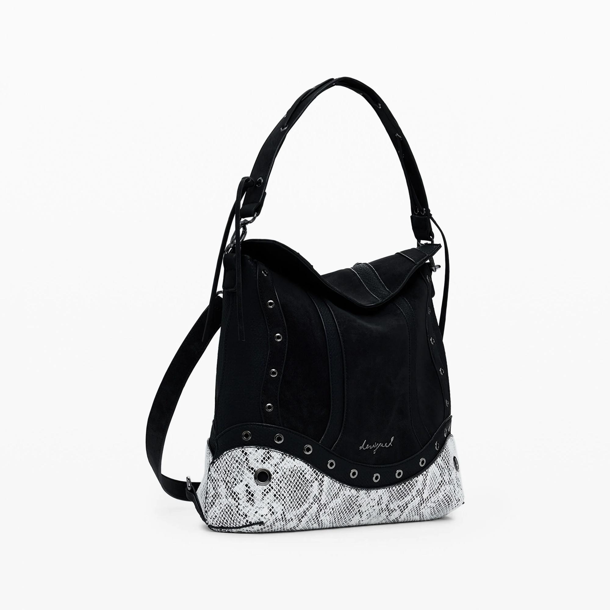 Desigual Sac à dos moyen motif serpent  