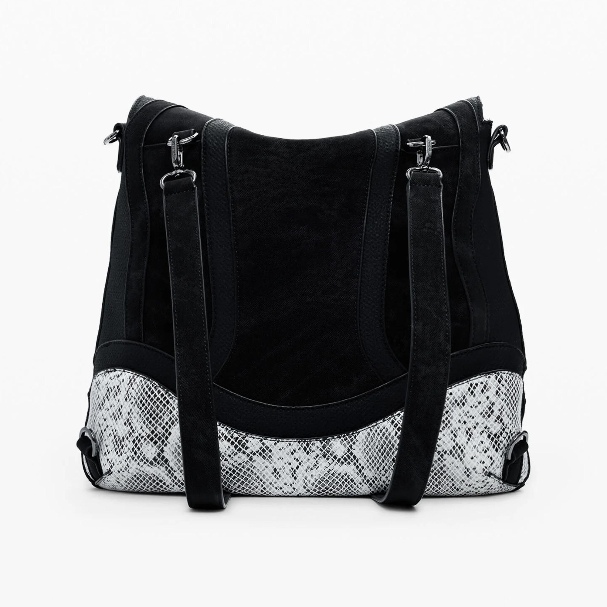 Desigual Sac à dos moyen motif serpent  