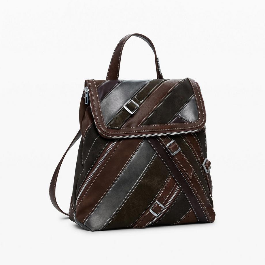 Desigual Sac à dos Patchwork Détail Boucle  