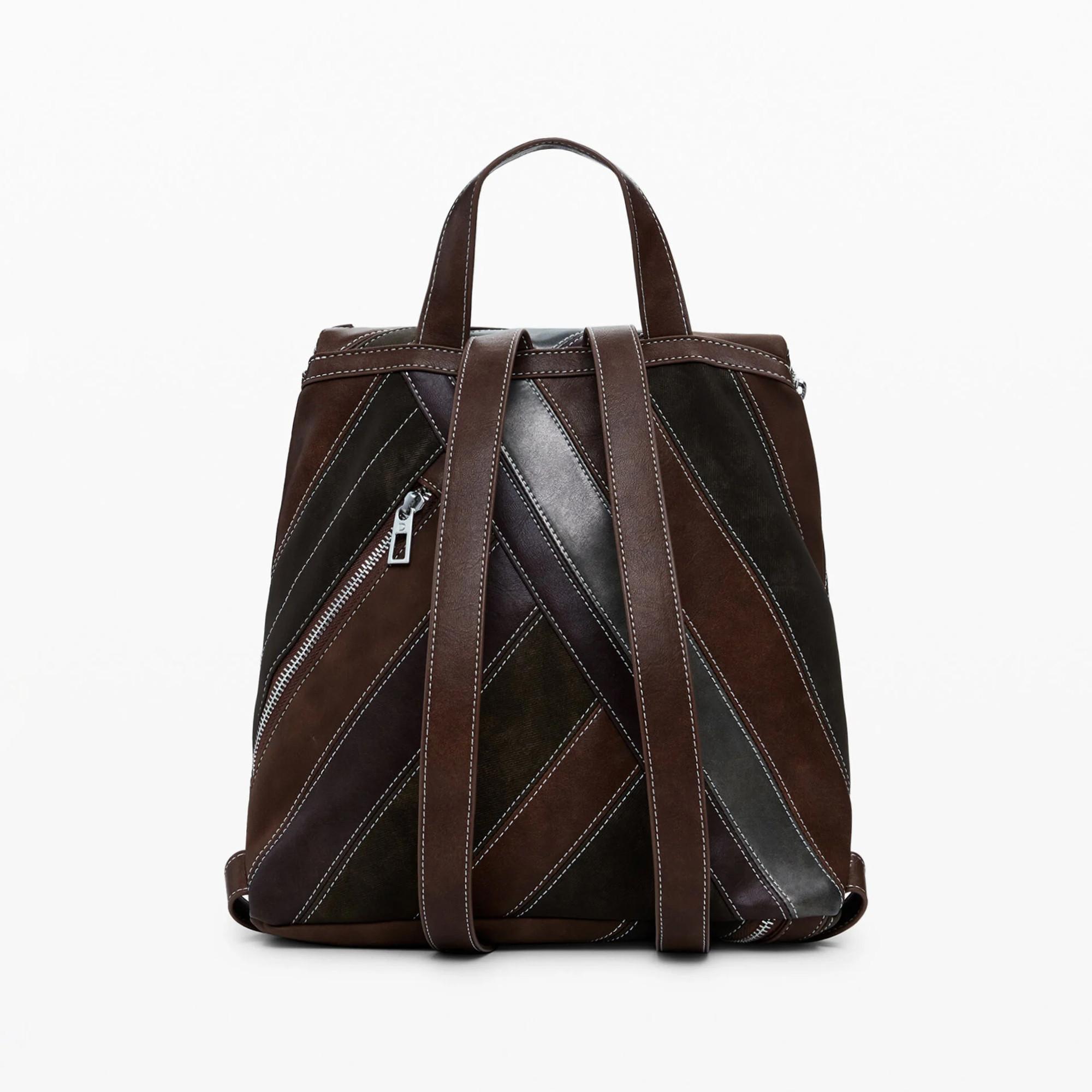 Desigual Sac à dos Patchwork Détail Boucle  