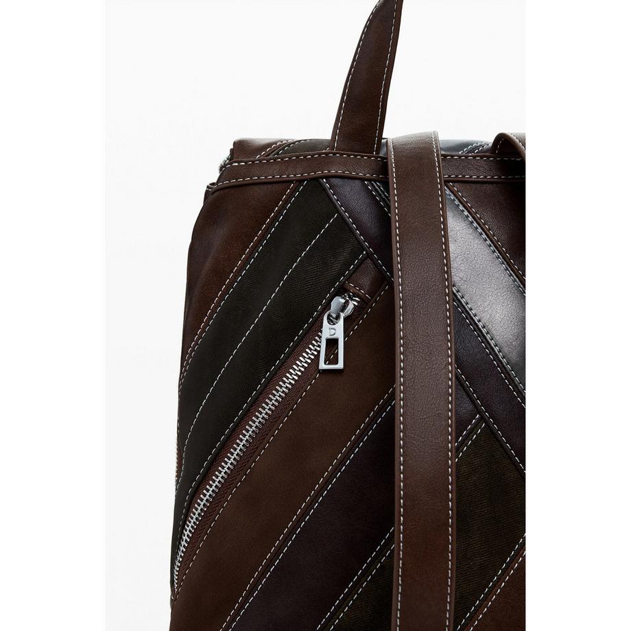 Desigual Sac à dos Patchwork Détail Boucle  