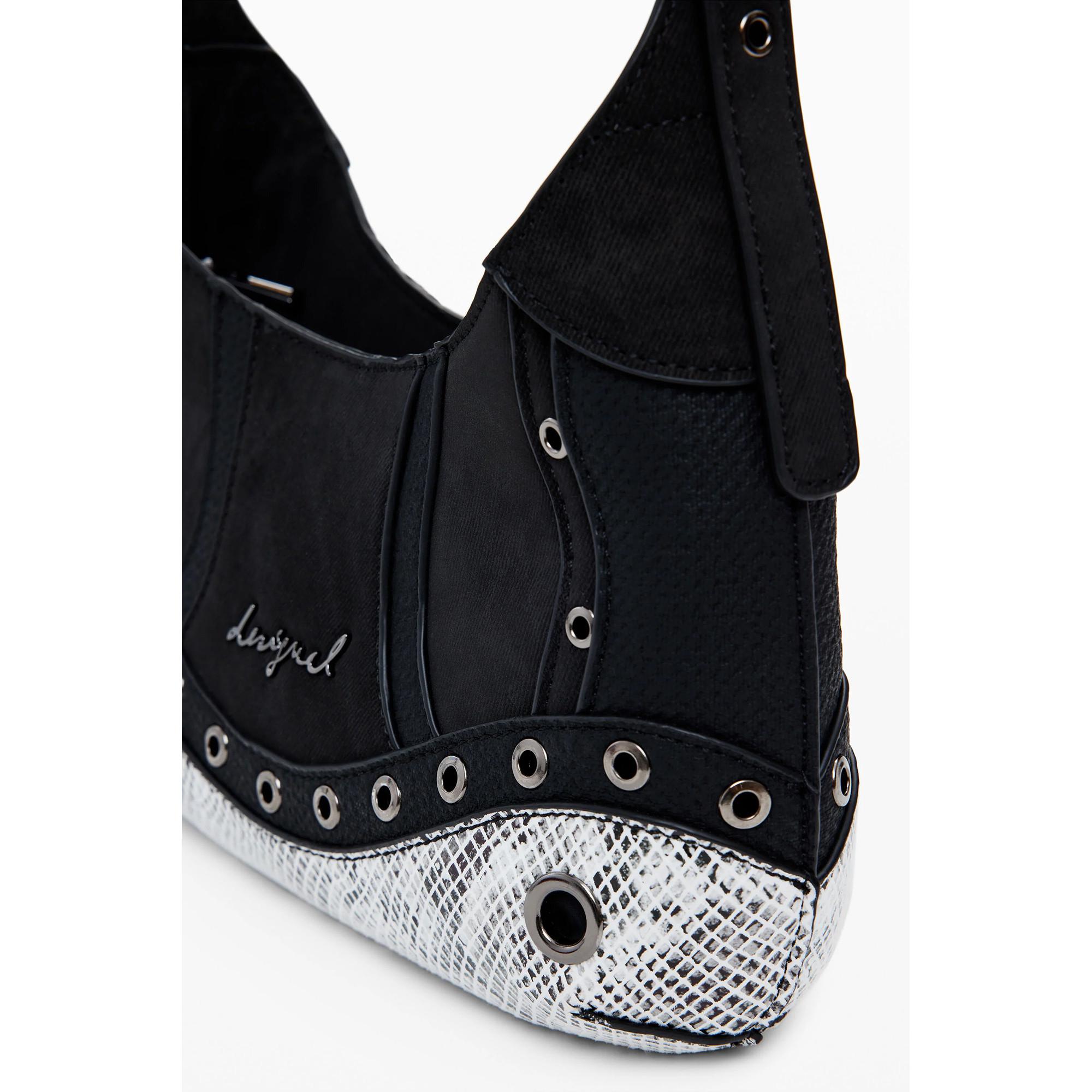 Desigual Borsa a Tracolla con Occhielli  