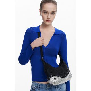 Desigual Borsa a Tracolla con Occhielli  