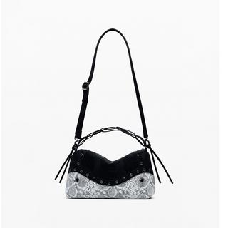 Desigual Borsa a Mano Media Effetto Serpente  