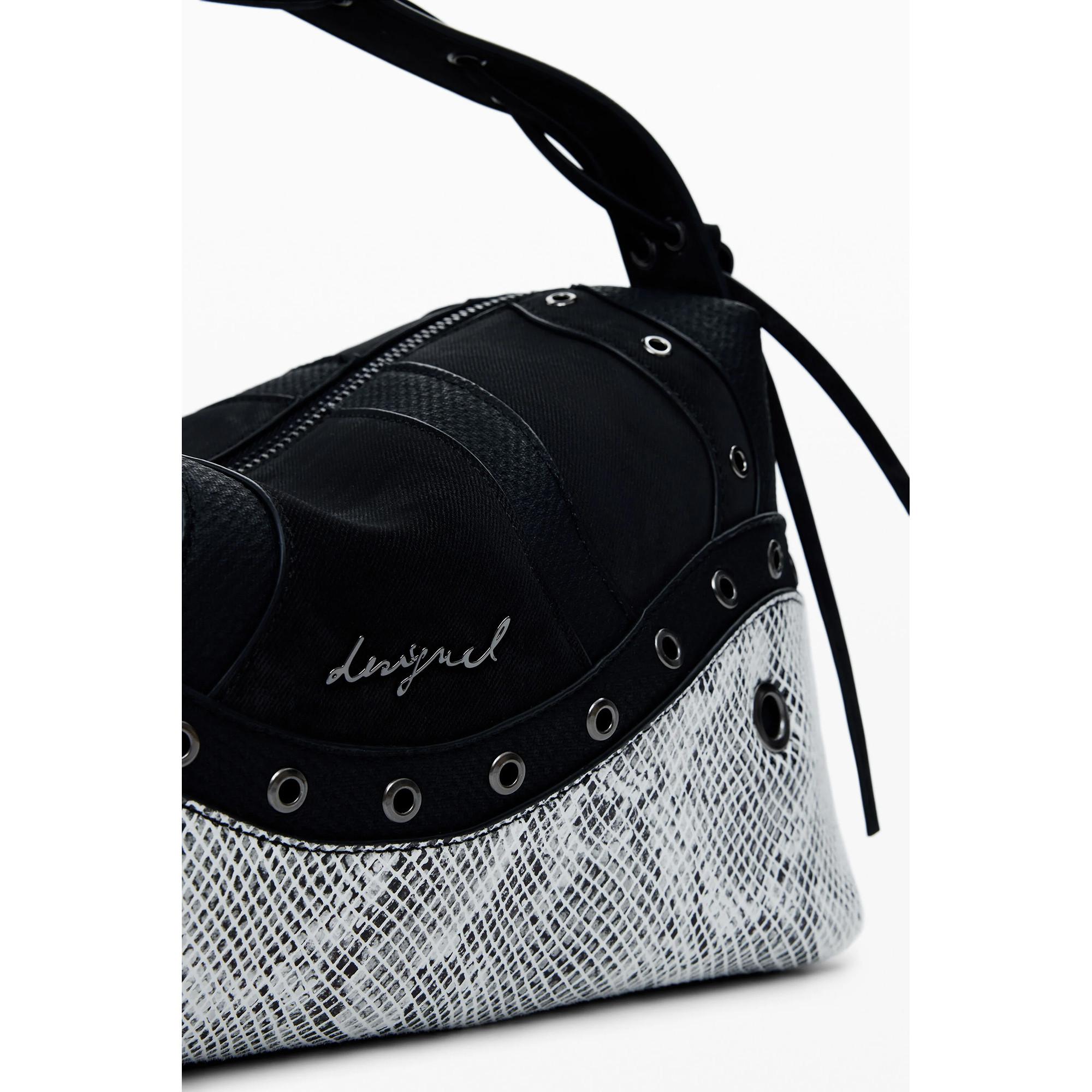 Desigual Borsa a Mano Media Effetto Serpente  