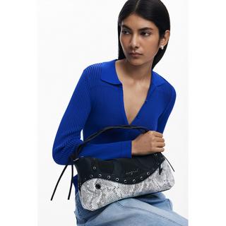 Desigual Borsa a Mano Media Effetto Serpente  