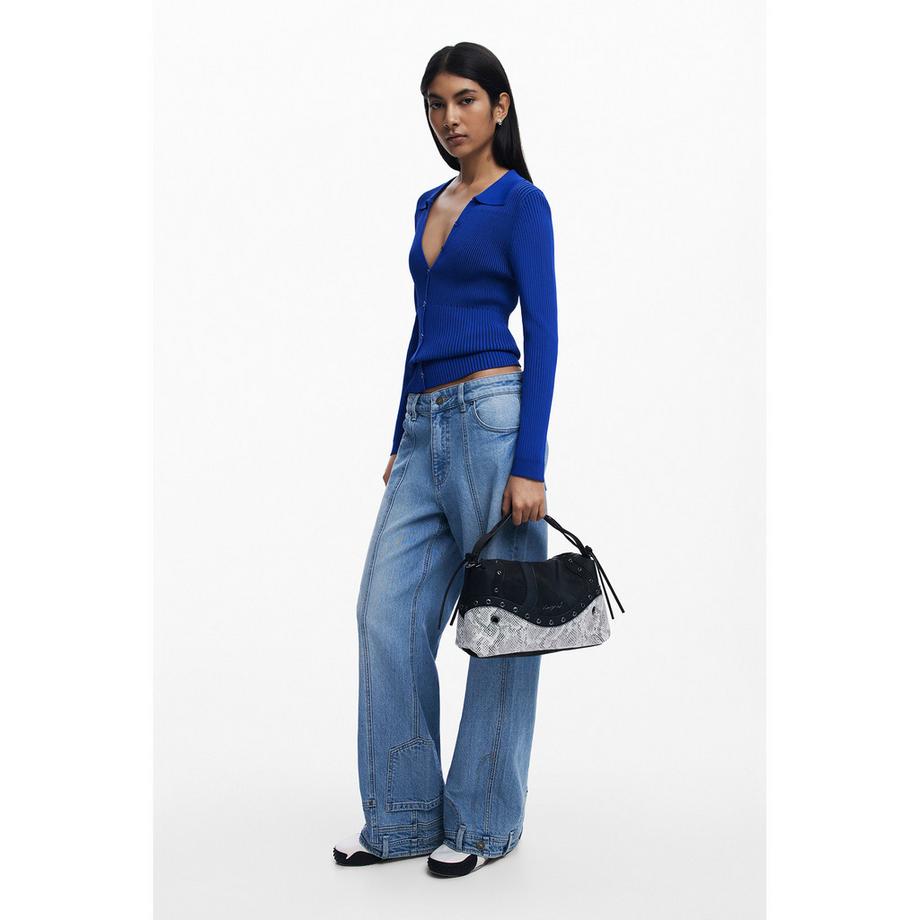 Desigual Mittelgrosse Handtasche Schlangeneffekt  