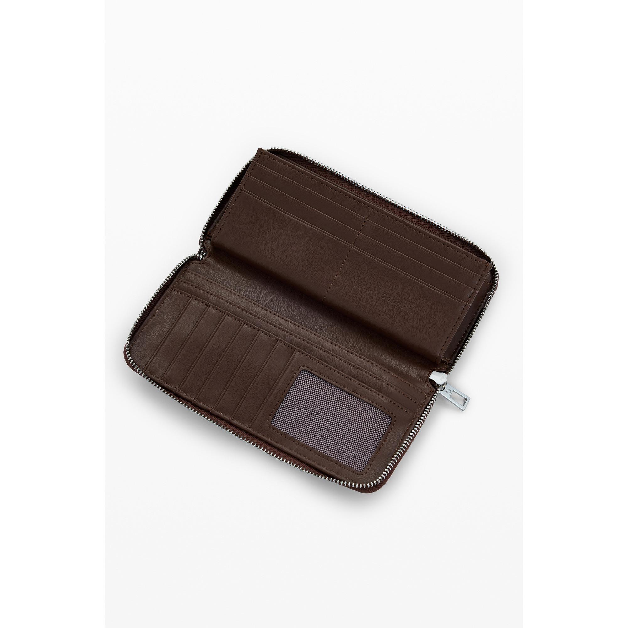 Desigual Patchwork Reissverschluss Portemonnaie  