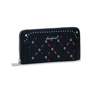Desigual Portafoglio con borchie e motivo floreale traforato  
