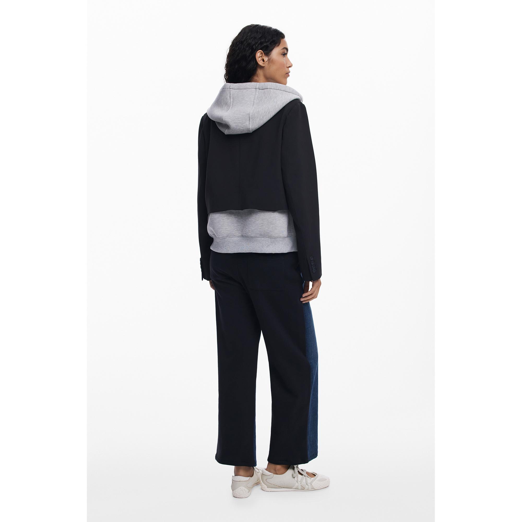 Desigual Jeans Flare con dettagli in maglia  