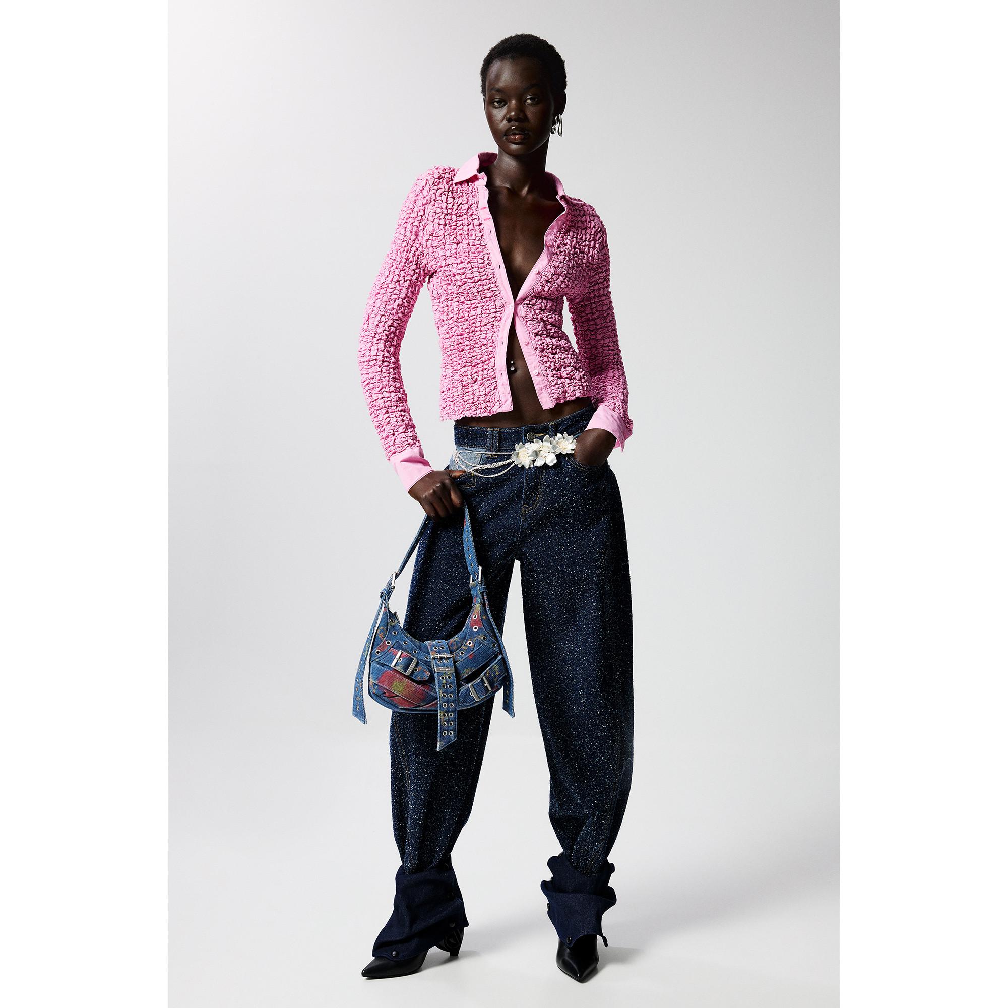 Desigual Meliert Straight Leg Jeans  