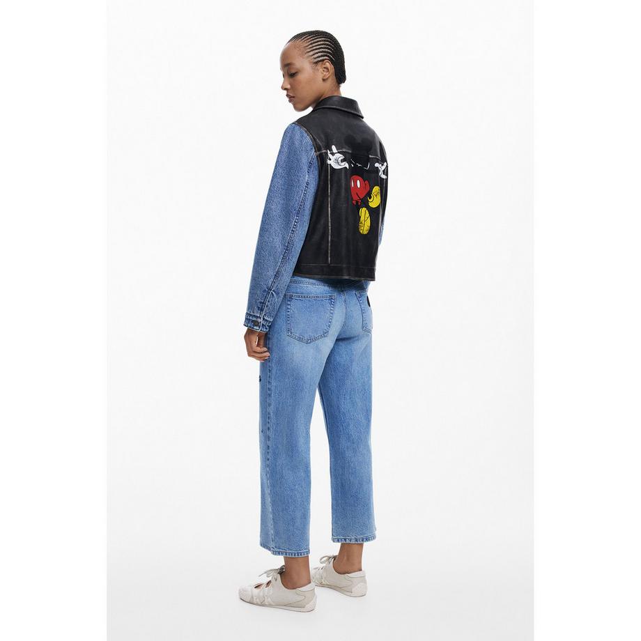 Desigual Waxed Mickey Jeansjacke  