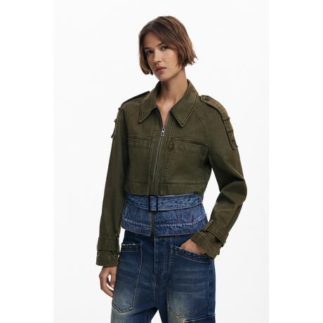 Desigual Kurze Parka Jacke mit Gürtel  