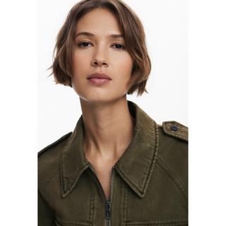 Desigual Kurze Parka Jacke mit Gürtel  