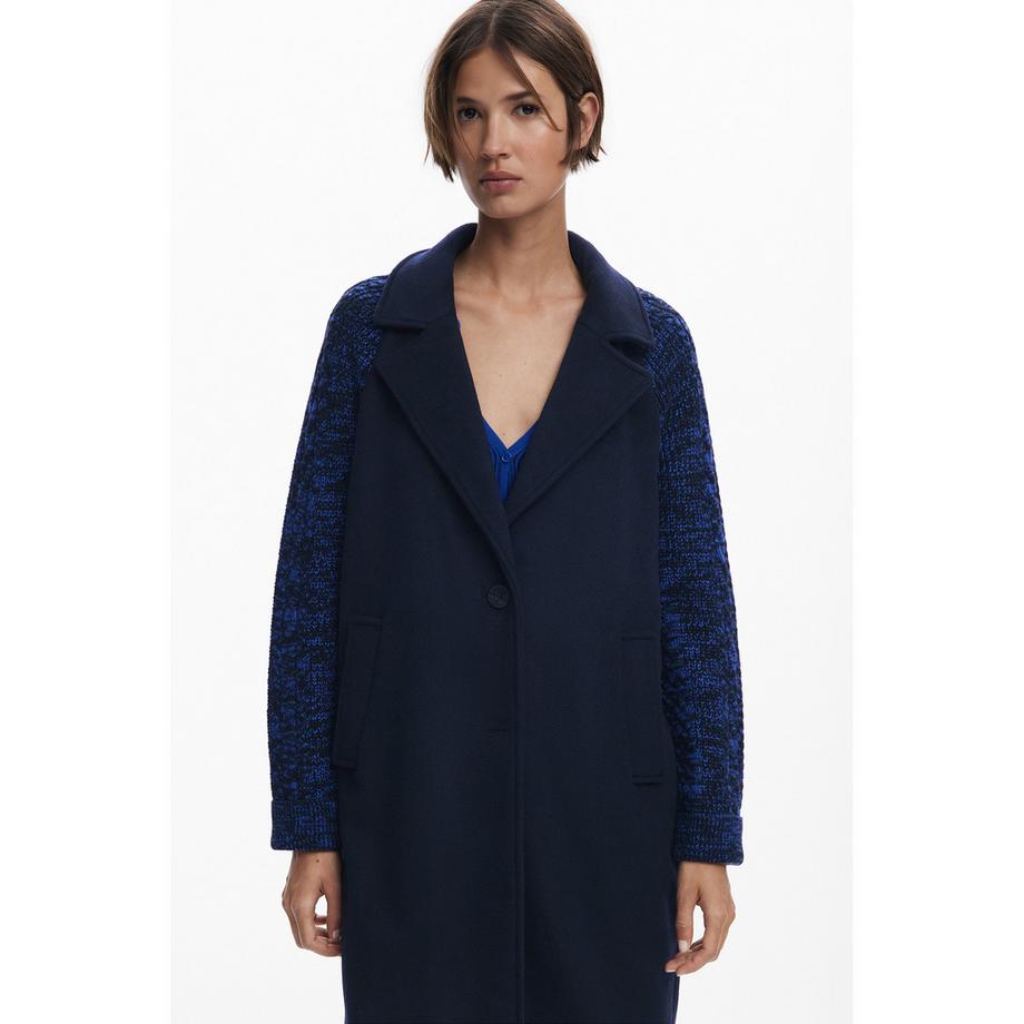 Desigual Manteau en laine à manches combinées  