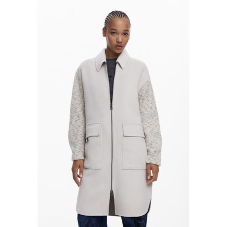 Desigual Longline Jacke mit Strickärmeln  