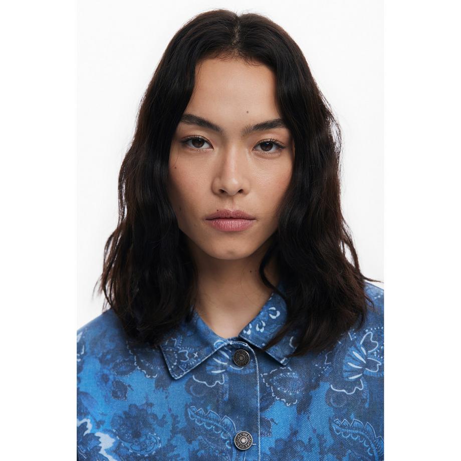 Desigual Bedruckte Paisley Jeansjacke  