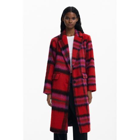 Desigual Cappotto in Lana a Quadri  